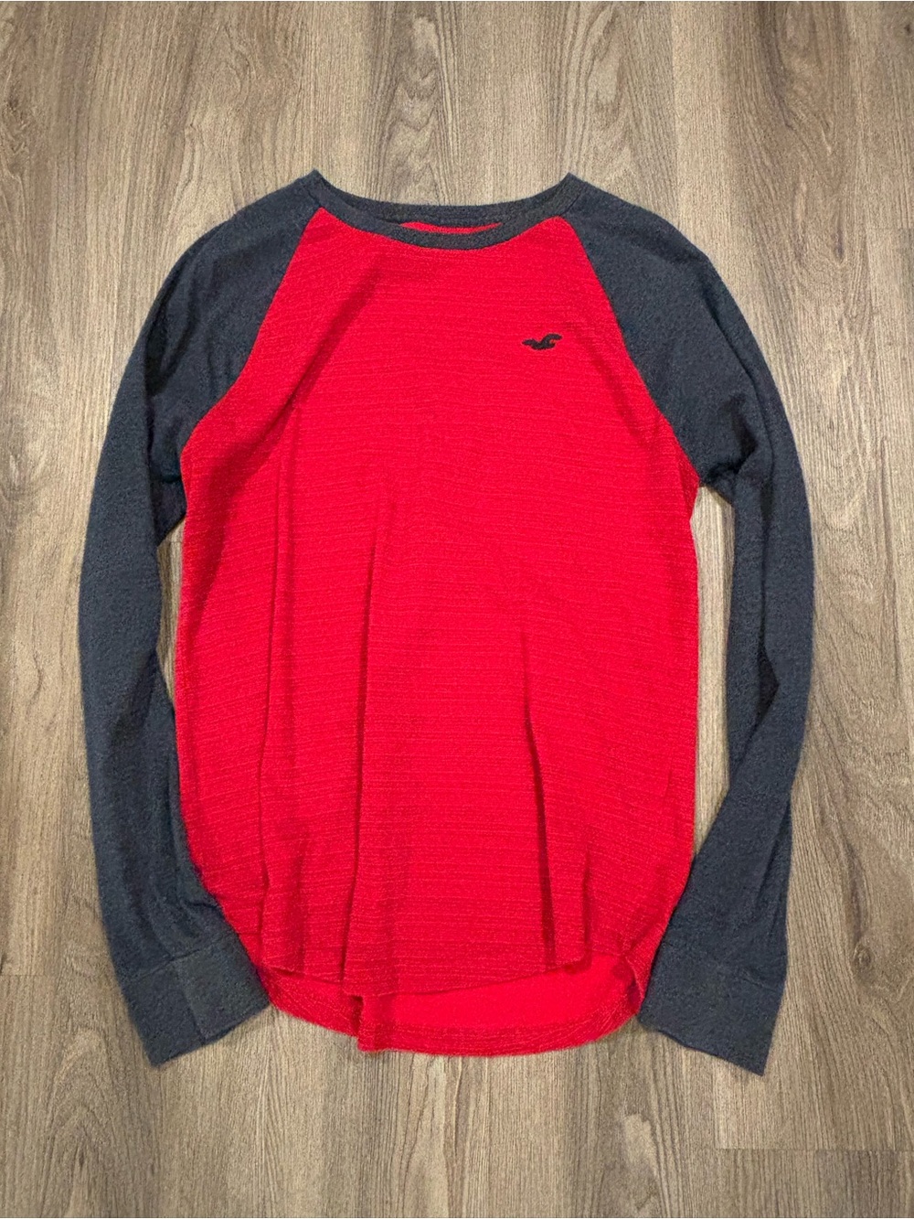 Hollister Red Top with Dark Gray Trim